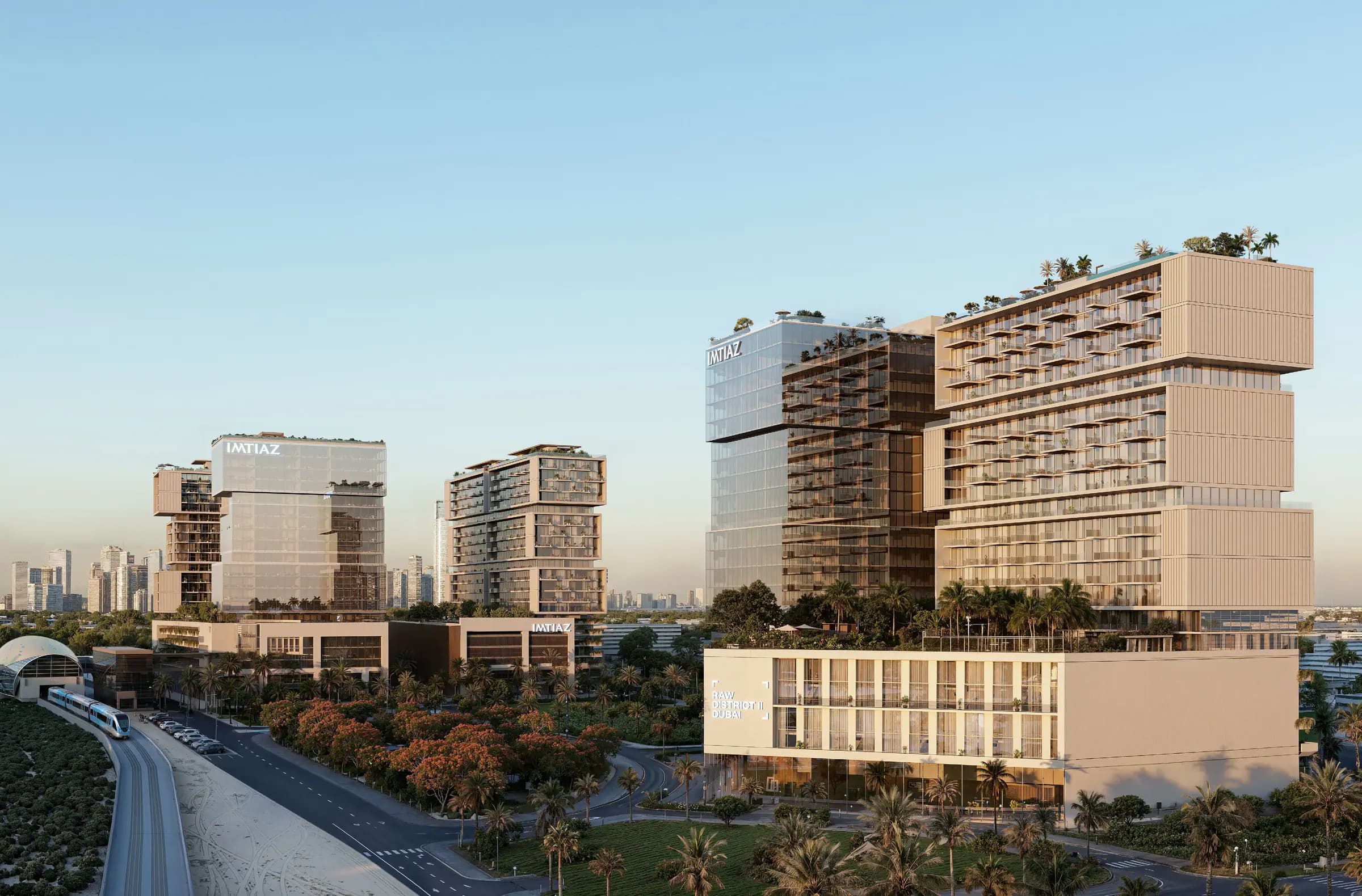 Raw District II on Sheikh Zayed Road, render