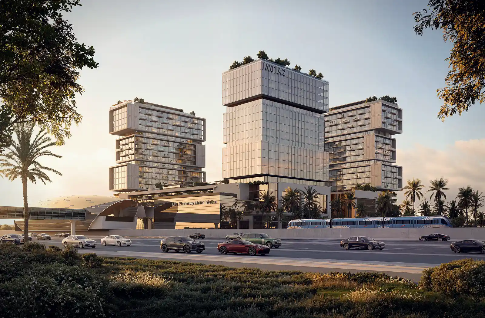Raw District II by Imtiaz, render of the three towers